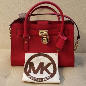 Michael Kors EW Hamilton Saffiano Leather Bag